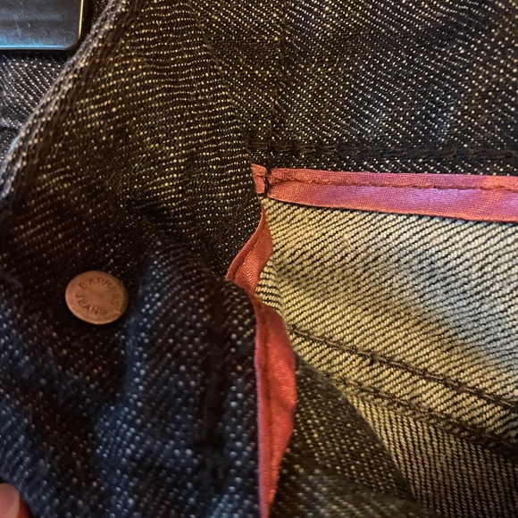 Express Ladies Denim Black Jeans Bling Sequin Pockets - Picture 6 of 16